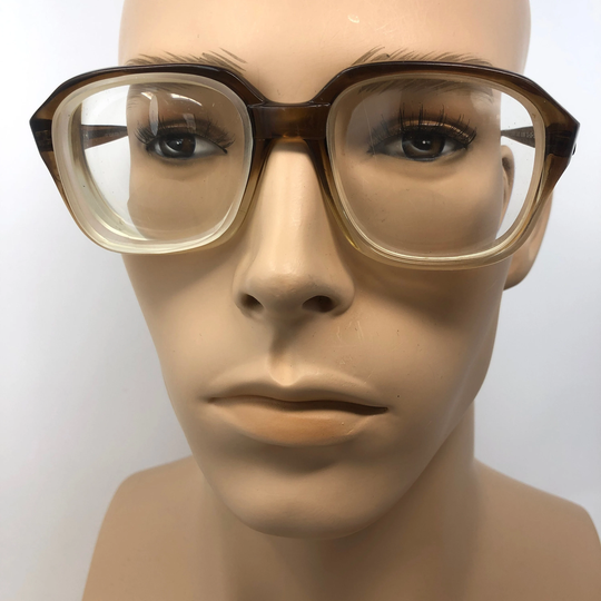Vintage Geek Eyeglasses Louis Stone Ls 7009 Glasses Frame Brown Used Eyeglass Frames Retro