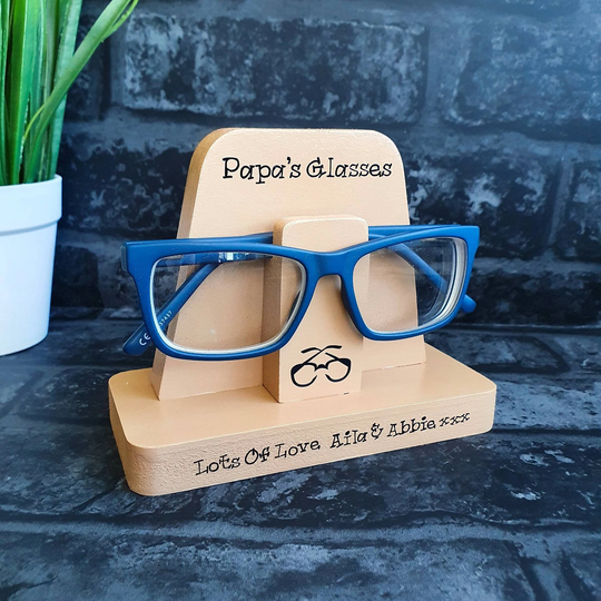 Grandpa Glasses Holder For Stand, Christmas Gift Grandpa, Pops Gift, Grandad Birthday Papa From Grandkids