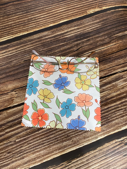 Fun Floral Microfiber Cloth Eye Glass Cleaning Tablet Phone