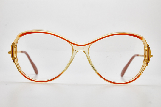 Vintage Woman Glasses Persol Ratti 960 54-18 Italy Red Oversize Acetat Brown Frame Eyewear Classic Fashion