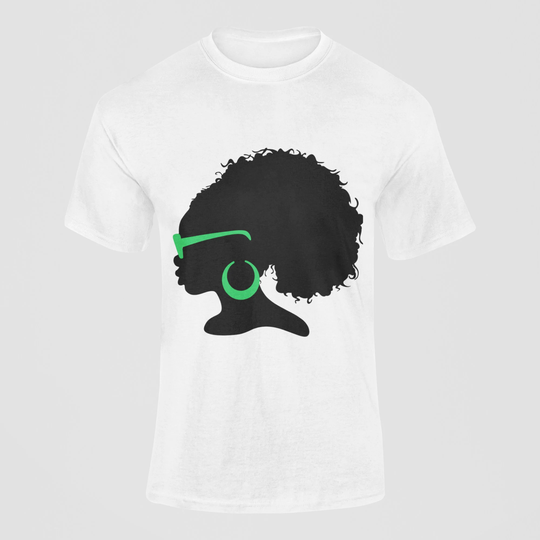 Black Girl With Neon Green Sunglasses & Earrings T Shirt