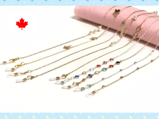 Eyeglasses/ Face Mask Chain, Lanyard, Holder, Eyeglass Chain Eyeglasses Lanyard