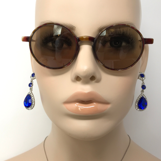 Vintage Specsavers Prescription Sunglasses Eyeglasses Glasses Frame Brown Round Used Eyeglass Frames Retro John Lennon Style
