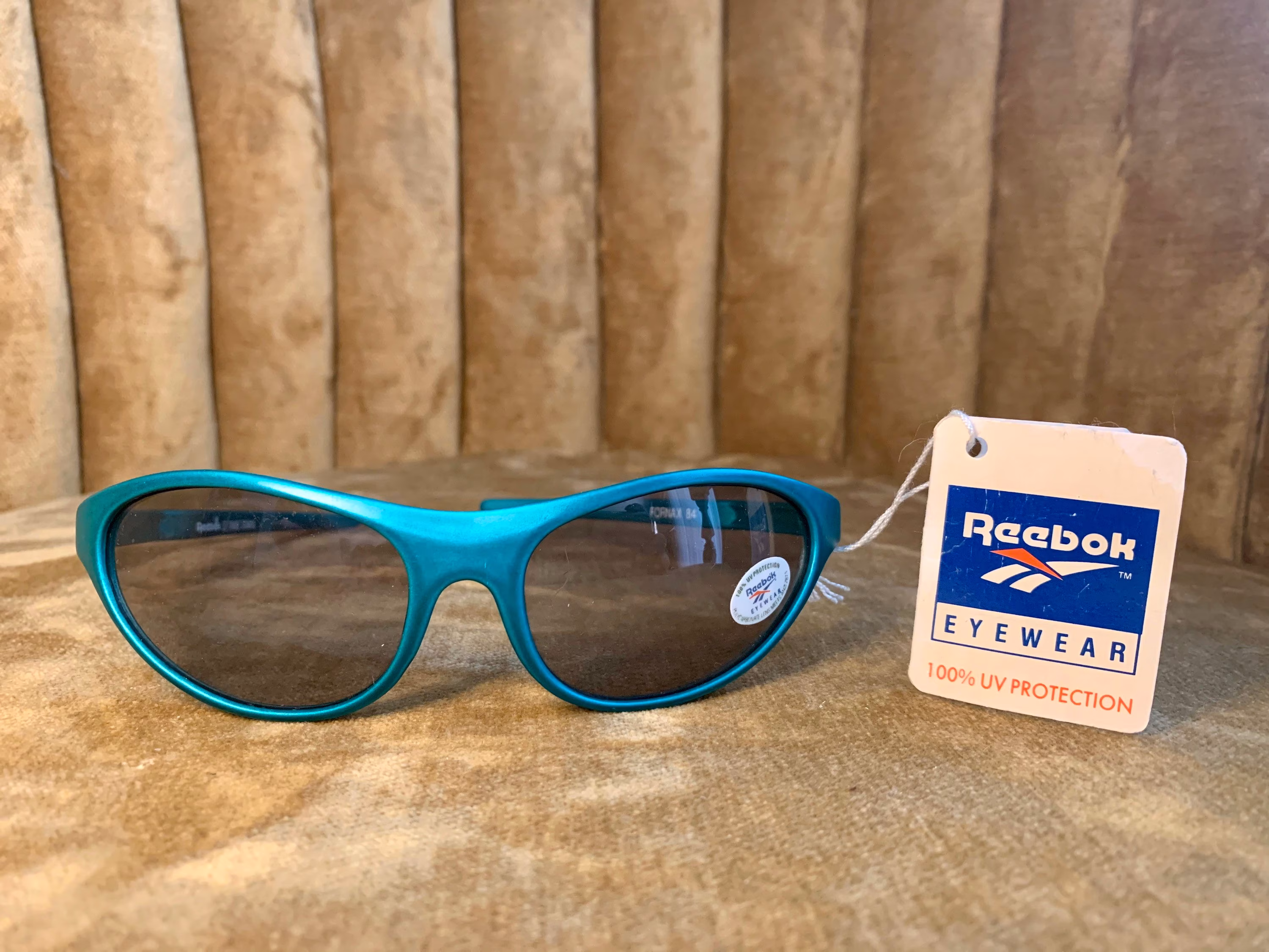 Vintage 80's Reebok Green Sports Goggles Sunglasses