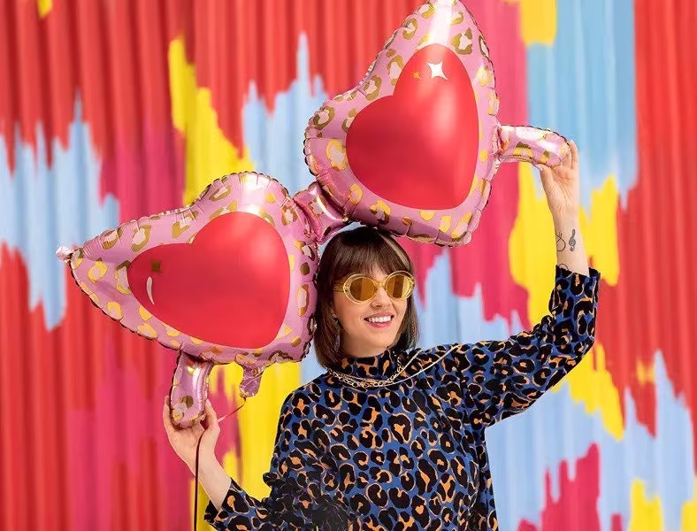 Jumbo Sunglasses Heart Party Balloon, Glasses Valentine's Funny Hen Do Birthday Girls Night Out