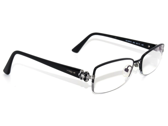 Vogue Women's Eyeglasses Vo 3875-B 352 Black/Silver Half Rim Frame 52[]17 135