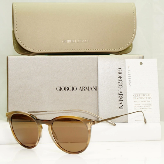 Authentic Giorgio Armani Mens Vintage Sunglasses Brown Ar 8108 5660/73 34603