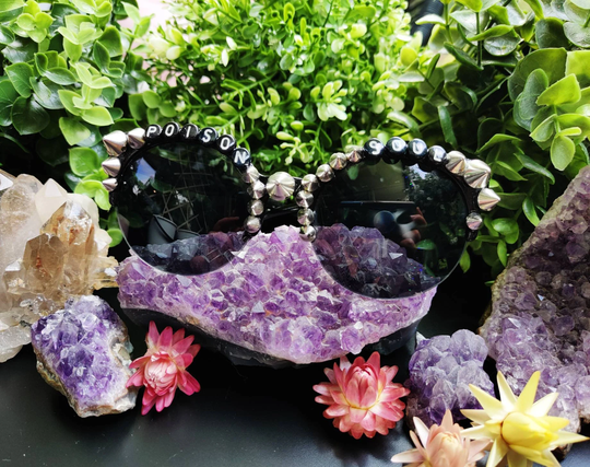 studded Sunglasses, Alternative Pimped Embellished Rock Goth Eyewear