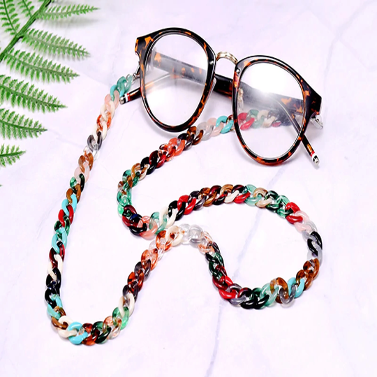 Acrylic Sunglasses Chain, Women Anti Slip Eyeglasses Mask Holder, Chain For Glasses, Eyeglass Holder