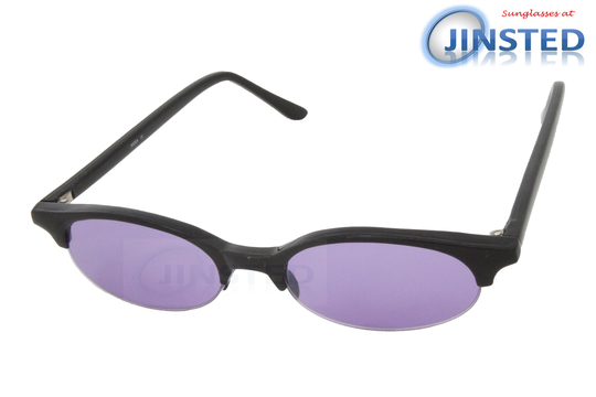 High Quality Adult Modern Sunglasses Purple Tinted Cat Eye Lens & Frame Uv400 Protection Cl034