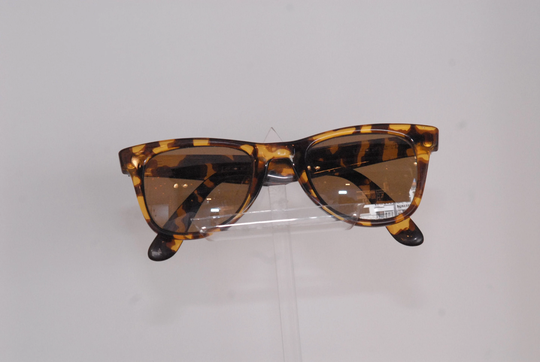 Esprit Fashion Sunglasses, With Yellow Patterns in The Brown Cellulose Acetate, London Fresh Style, Leopard Look, Made Austria