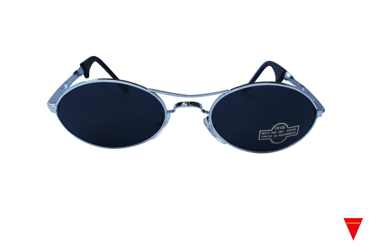 Vintage 90's Silver Matrix Sunglasses, Metal Glasses Unworn Original
