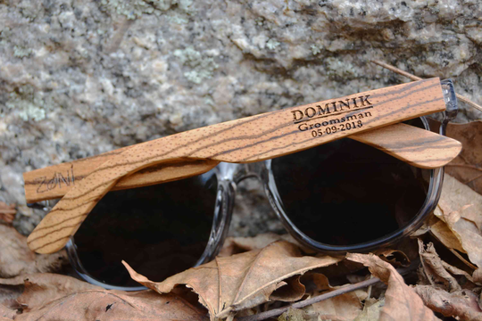Personalized Wooden Sunglasses, Groomsmen Gift, Wood Sunglasses Polarized, Mens Bachelor Party Gifts, Christmas Gifts