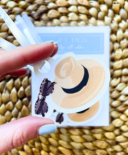 Sun Hats & Sunglasses Gift Tags - Set Of 5