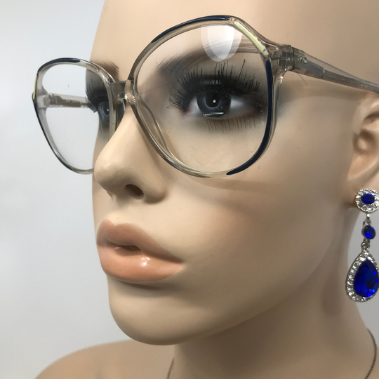 Vintage Louis Stone Ls 7532 Eyeglasses Glasses Frame Clear Square Used Eyeglass Frames Retro