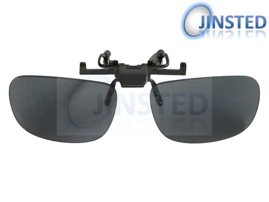 Large Black Clip On Flip Up Sunglasses Uv400 Protection Ac002