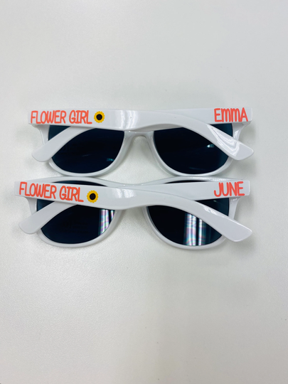 Flower Girl Personalized Sunglasses, Toddler Or Youth Kid Glasses, Petal Patrol Proposal Gift Idea For Wedding Party, Summer Vacation