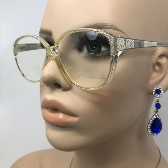 Vintage Stepper F730 Eyeglasses Glasses Frame Clear Square Used Eyeglass Frames Retro