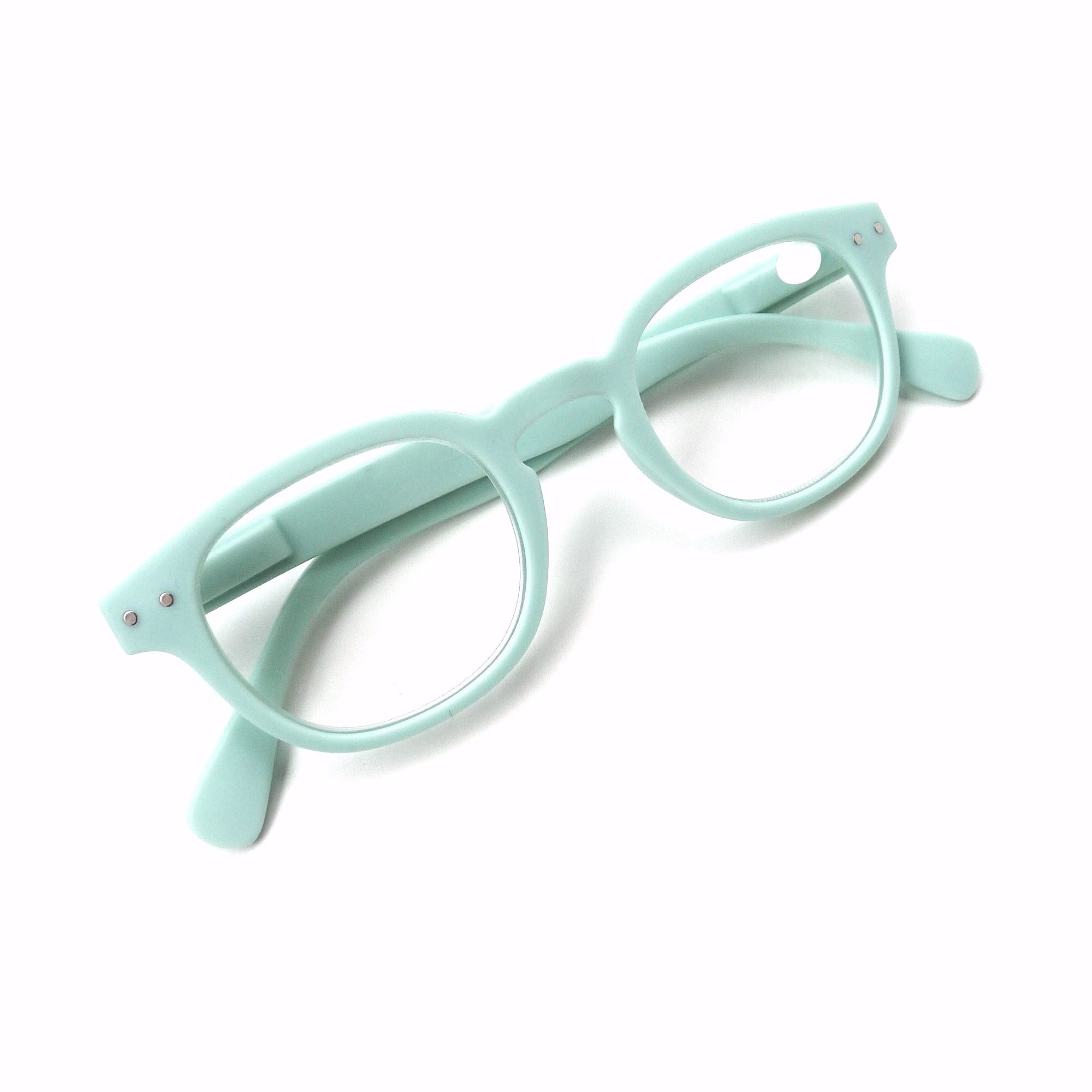 Minty Green 2.00 Glasses, Reading Cheaters Eyeglasses, Sewing Craft Woodworking Accessory Supply