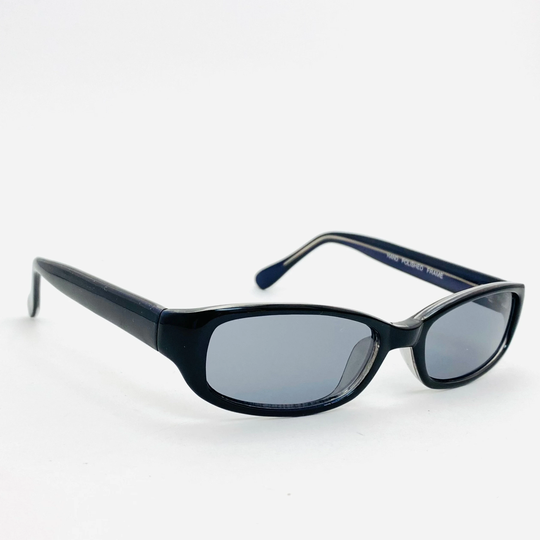 True Vintage Early Y2K Grunge Style Transparent Blue Sunglasses