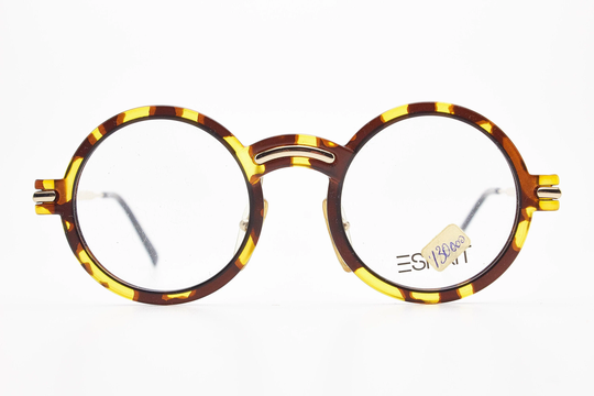 Vintage Esprit 7027 10 47-22 Austria Round Steampunk Eyewear Metal Glasses Unisex Luxury Eyeglasses Frame For Sunglasses N.o.s Occhiali