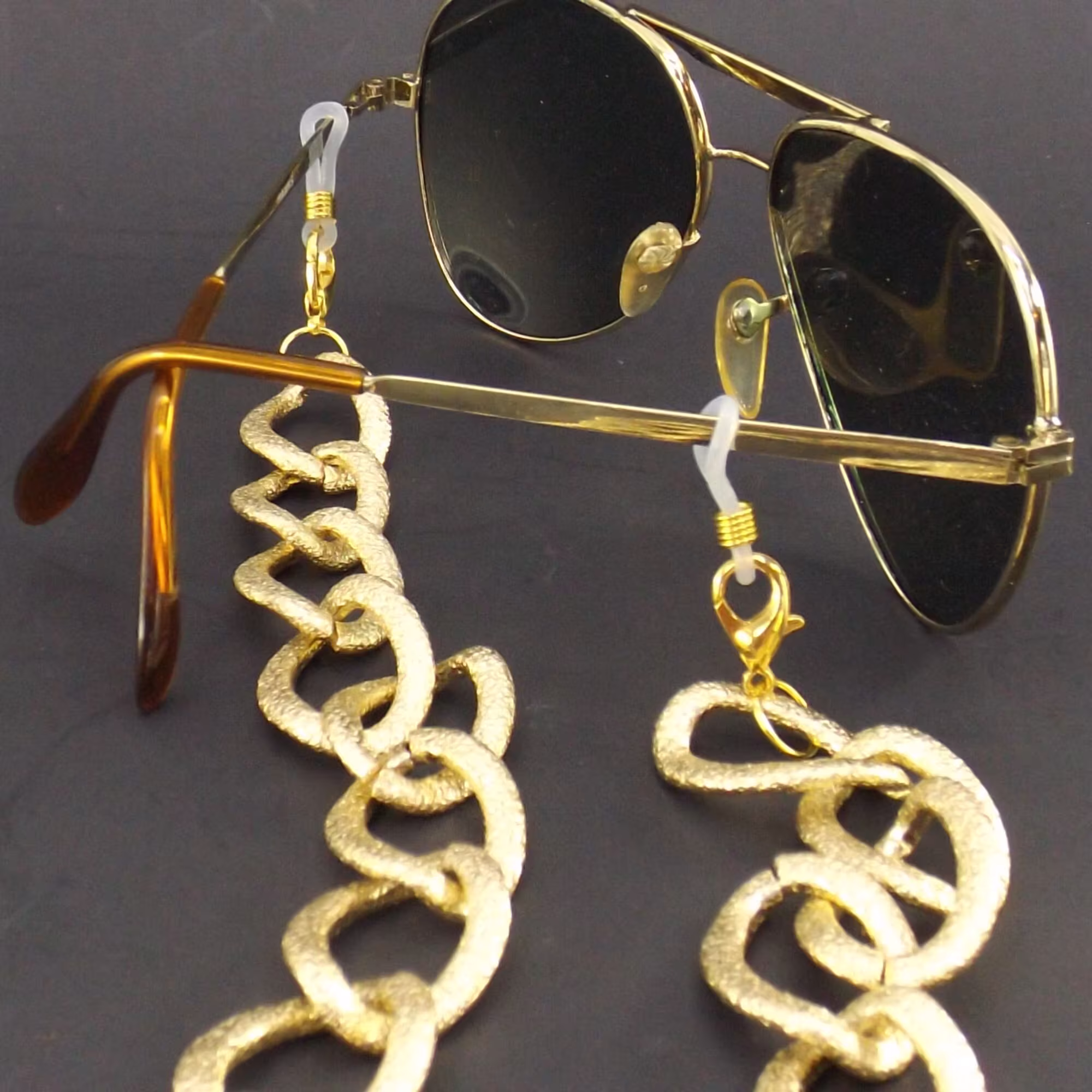 Huge Chunky Gold Eyeglass Chain Men Women | Statement Necklace For Glasses Face Mask Sunglasses Holder
