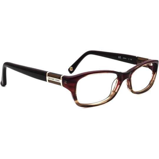 Michael Kors Eyeglasses Mk252 602 Burgundy Gradient Rectangular Frame 52[]16 135