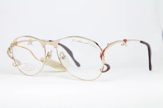Colani Design 1054-2 Futuristic Gold Rare Unique Vintage Luxury Eyeglasses Frame Lunettes Glasögon #lse02