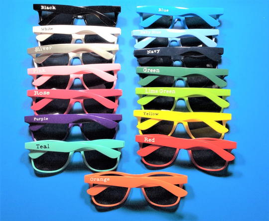 Customize Your Wayfarer Sunglasses Any Way You Want. For Weddings, Vacations, Girls Getaway, Party Gift, & Many Other Occasions