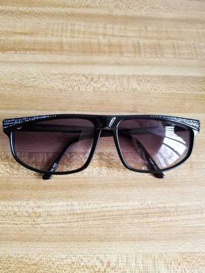 Jean-Louis Scherrer Paris Vintage Sunglasses 1980S Model 216/25 With Blue Stone