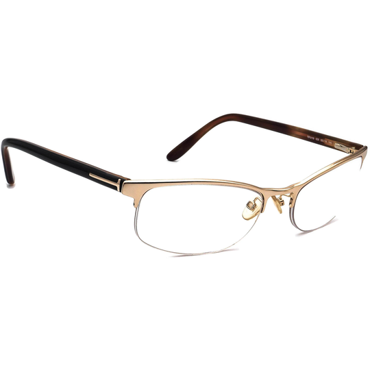 Tom Ford Eyeglasses Tf5119 028 Gold/Black On Tortoise Half Rim Italy 55[]18 140