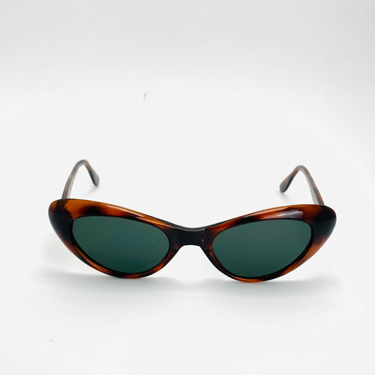 True Vintage 90S Tortoise Cat Eye Shape Sunglasses
