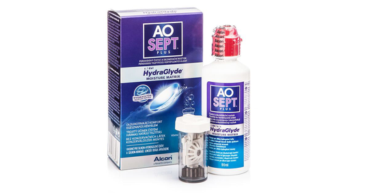 AOSEPT PLUS with Hydraglyde 90 ml with case