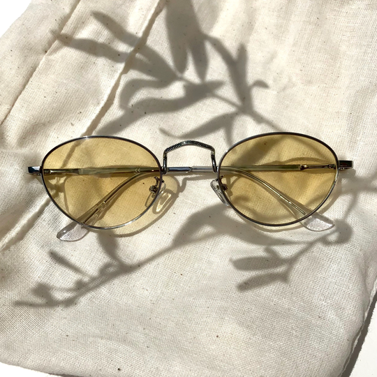 Yellow Metal Sunglass