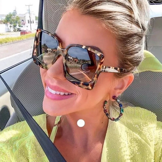 Vintage Women Large Fashion Sunglasses Uv400