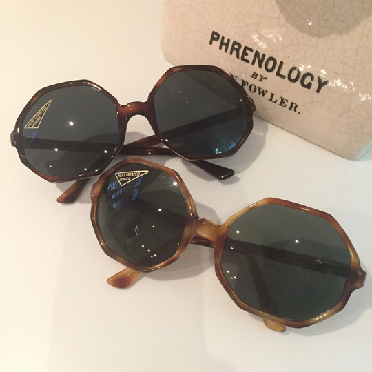 Deadstock 70S Selecta Sunglasses, Nos Eyewear, Hexagonal Shaped Bug Eye Sunglasses