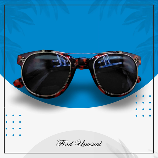 Round Tortoise Black Flip Sunglasses Groomsmen Proposal Eye Glasses Frames