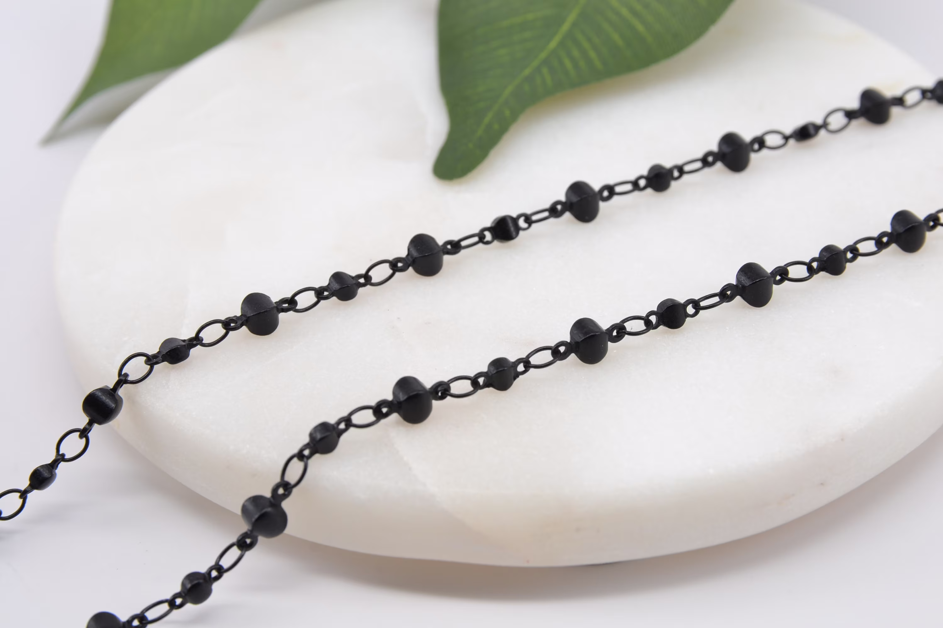 Matte Black Eyeglasses Chain - Eye Glass Reading Glasses Black Leash Holder Retainer