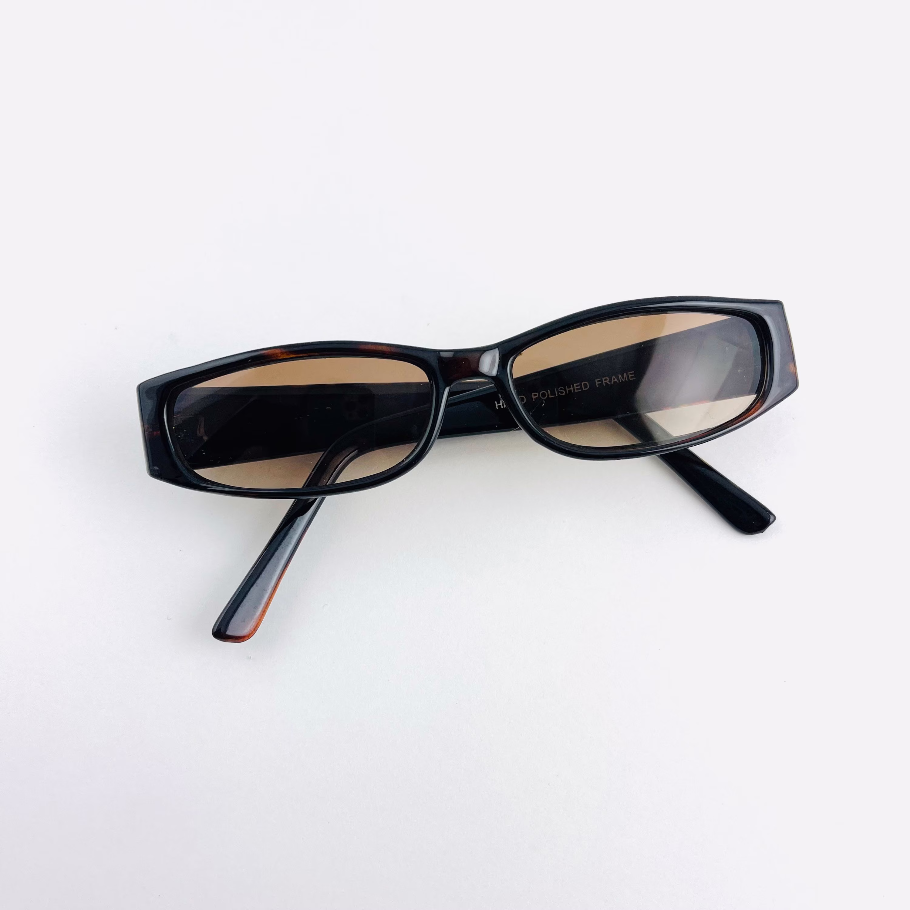 Vintage 90S Rectangle Tortoise Frame Sunglasses | Authentic Deadstock Sunglasses
