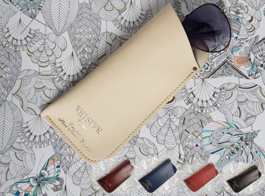Real Leather Glasses Case Made in England