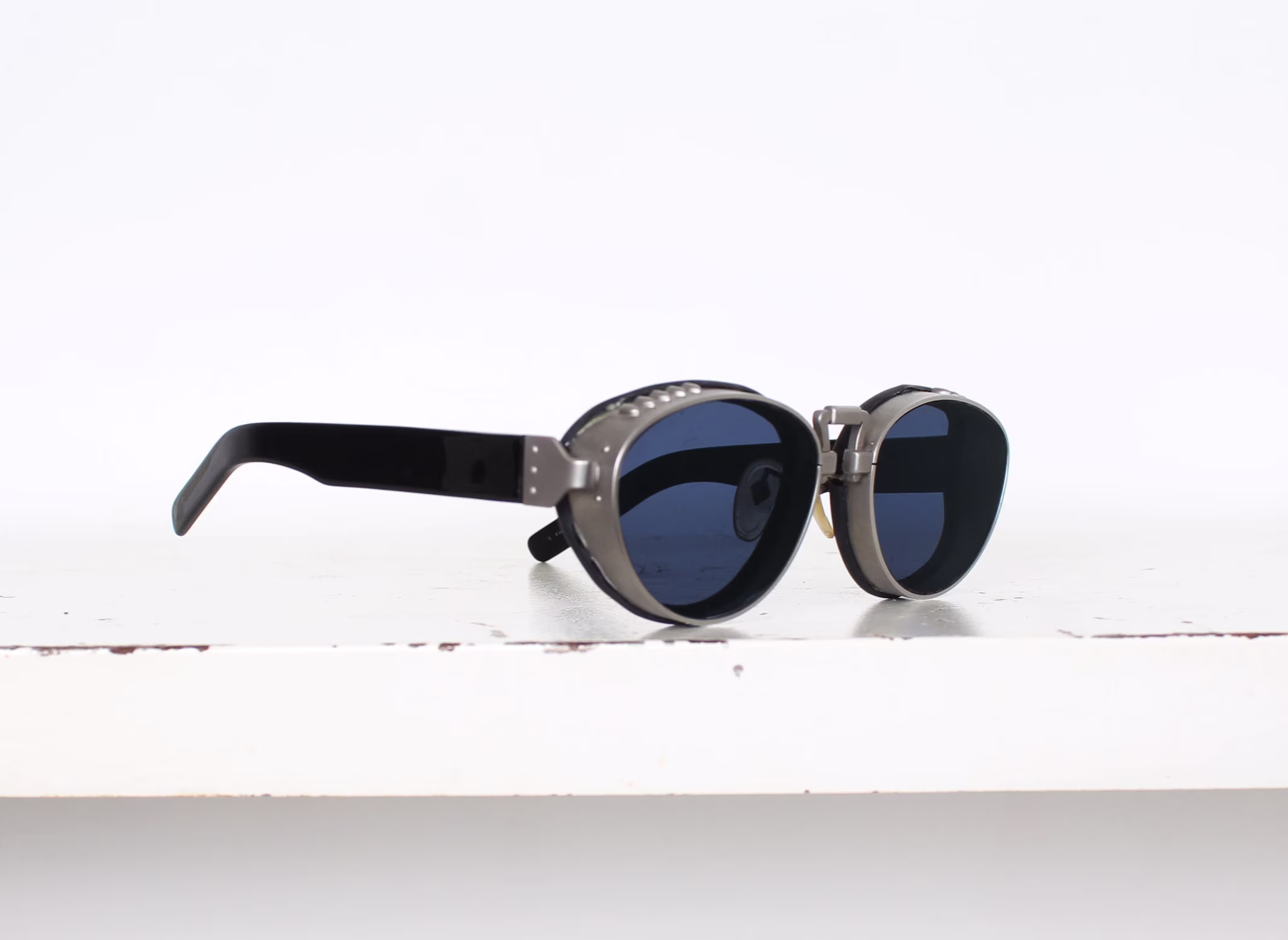 1989 Jean Paul Gaultier Indigo Steampunk Sunglasses