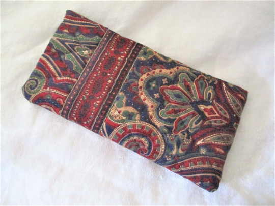 Vintage 90S Vera Bradley Medallion Paisley Brown Eyeglasses Case