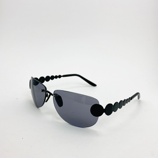 Authentic Vintage 90S Frameless Grey Deadstock Sunglasses