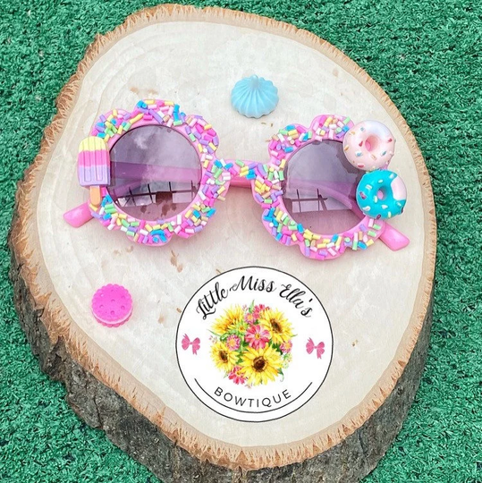 Sprinkles Personalized Sunglasses | Kids Customized Sun Glasses Custom Sunnies Name Sunglass