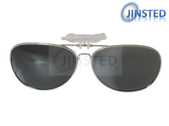 Black Aviator Clip On Flip Up Polarised Sunglasses Uv400 Protection Acp016