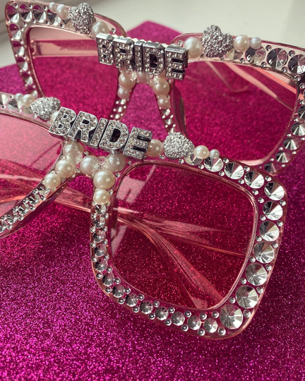 Bride To Be Rhinestone Sunglasses, Bride Glasses, Hen Party Sunglasses
