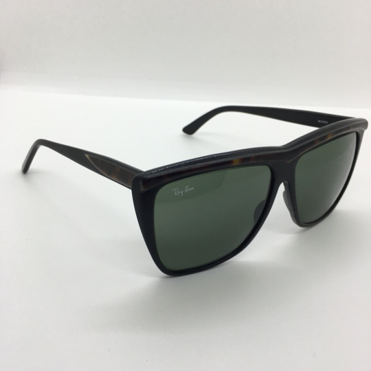 Vintage Ray Ban Marnie W0353 Sunglasses Tortoise Shell On Black W Green Lens, Used