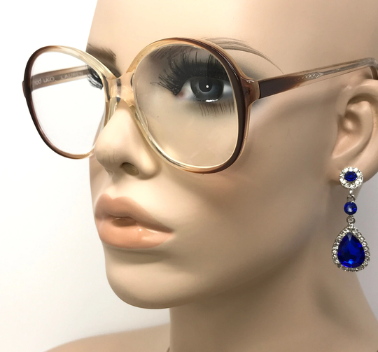 Vintage London Line Lauren Eyeglasses Glasses Frame Brown Square Used Eyeglass Frames Retro Britain