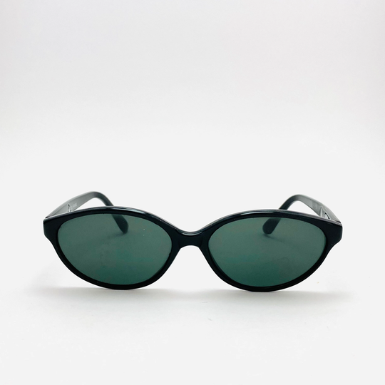 True Vintage 90S Black Oval Sunglasses