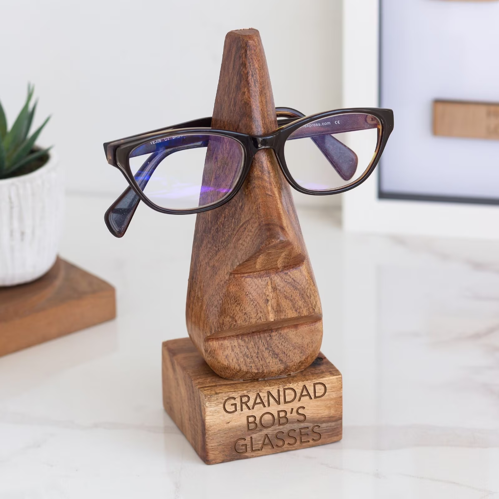 Personalised Men's Glasses Stand | Father's Day Gift For Him Teacher End Of Term